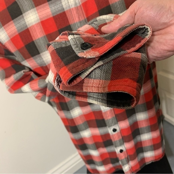 𝅺denim & Supply Ralph Lauren Vintage Black Red Checks Cotton Casual Down Shirt L - Picture 8 of 11